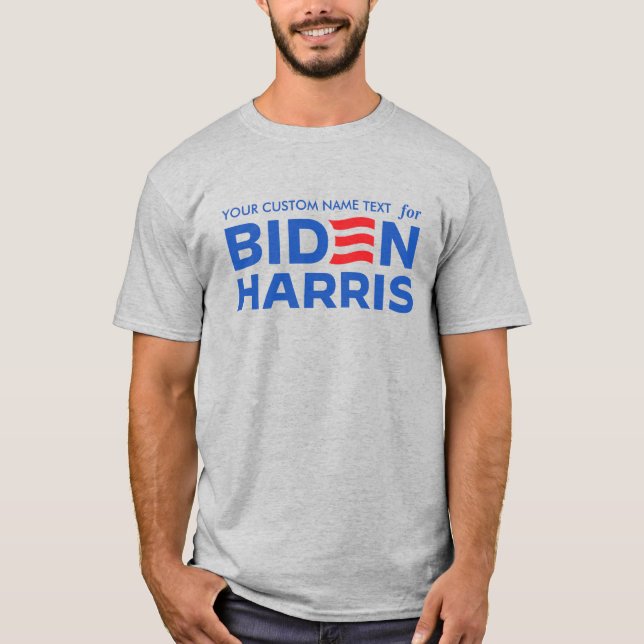 Camiseta Crie sua própria campanha para Biden Harris 2024 (Frente)