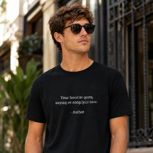 Camiseta Crie Sua Própria Citação Personalizada