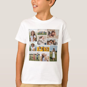 Camiseta Crie Sua Própria Colagem de 10 Fotos 