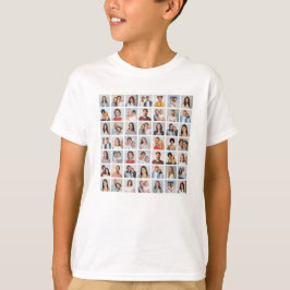 Camiseta Crie Sua Própria Colagem de 49 Fotos para Crianças