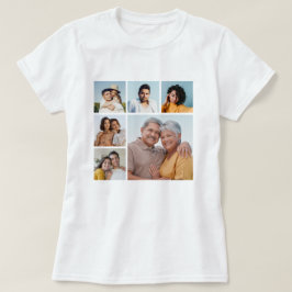 Camiseta Crie Sua Própria Colagem de 6 Fotos