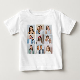 Camiseta Crie Sua Própria Colagem de 9 Fotos