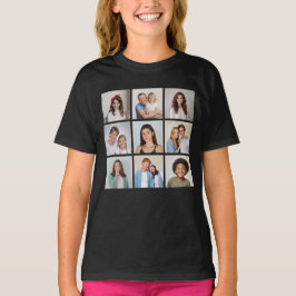 Camiseta Crie Sua Própria Colagem de 9 Fotos