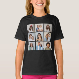 Camiseta Crie Sua Própria Colagem de 9 Fotos