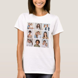 Camiseta Crie Sua Própria Colagem de 9 Fotos