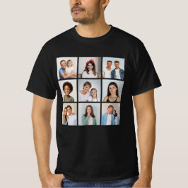 Camiseta Crie Sua Própria Colagem de 9 Fotos
