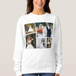 Camiseta Crie Sua Própria Colagem De Casamento Fotográfico 
