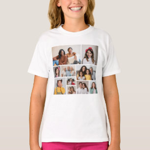 Camiseta Crie sua própria colagem de fotos
