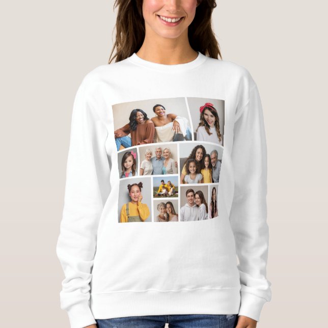 Camiseta Crie sua própria colagem de fotos (Frente)