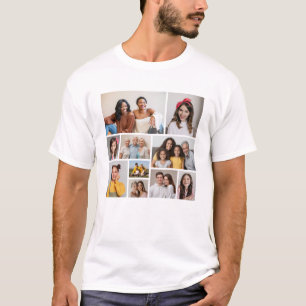 Camiseta Crie sua própria colagem de fotos