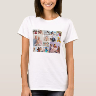 Camiseta Crie Sua Própria Colagem De Fotos 14