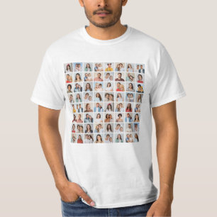 Camiseta Crie Sua Própria Colagem De Fotos 64