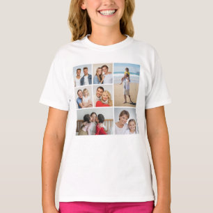 Camiseta Crie sua própria colagem de fotos 7