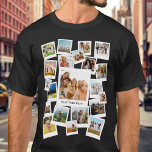 Camiseta Crie sua própria Colagem de Fotos Personalizada 21<br><div class="desc">Crie sua camiseta moderna de colagem de fotos com 21 de suas fotos favoritas em um design de estilo retrô-instantâneo de filme sobreposto. Adicione seu próprio texto personalizado para qualquer ocasião.</div>
