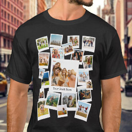 Camiseta Crie sua própria Colagem de Fotos Personalizada 21