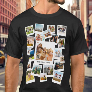 Camiseta Crie sua própria Colagem de Fotos Personalizada 21