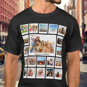 Camiseta Crie sua própria coleção de fotos personalizada 20