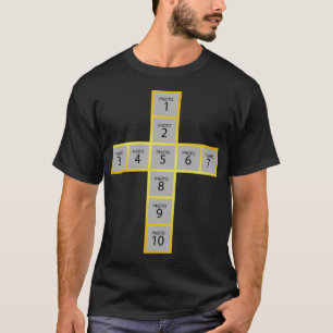 Camiseta Crie sua própria cruz cristã Dourada de 10 fotos