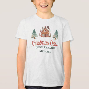 Camiseta Crie Sua Própria Equipe de Natal Família Combinand