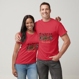 Camiseta Crie sua própria fé em Jesus Natal