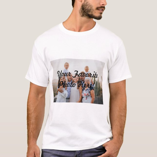 Camiseta Crie sua própria foto (Frente)