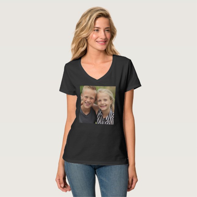 Camiseta Crie sua própria foto (Frente Completa)