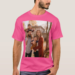 Camiseta Crie sua própria foto da família moderna
