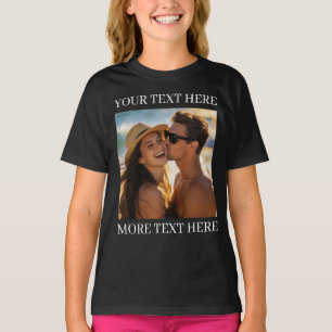 Camiseta Crie Sua Própria Foto e Texto