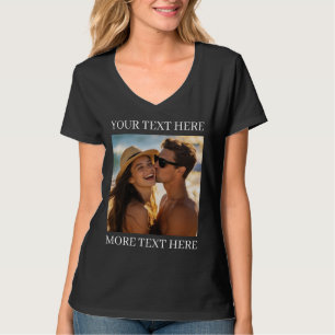 Camiseta Crie Sua Própria Foto e Texto