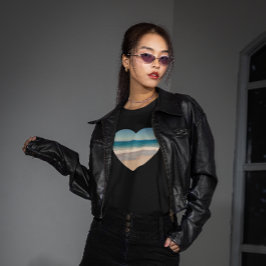 Camiseta Crie Sua Própria Foto em Forma de Coração