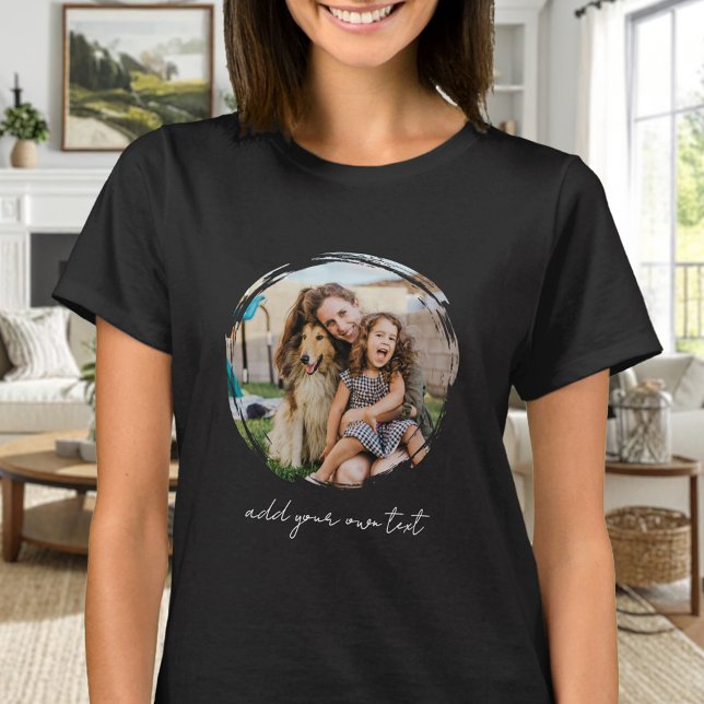 Camiseta Crie Sua Própria Foto Personalizada (Criador carregado)