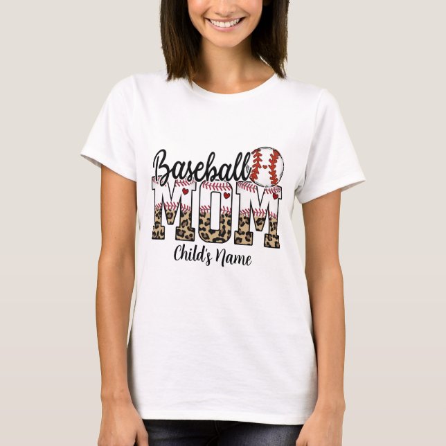 Camiseta Crie sua própria mãe de beisebol (Frente)
