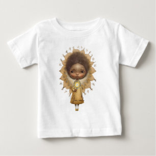 Camiseta Crie Sua Própria Menina do Girassol Fofa