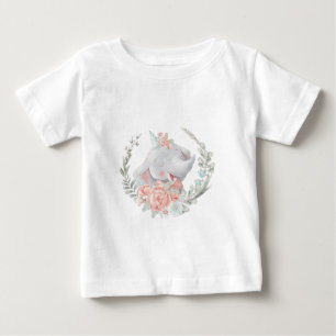 Camiseta Crie Sua Própria Menina Elefante Fofa de Aniversár