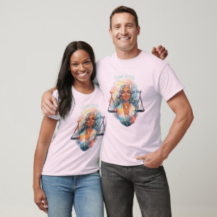 Camiseta Crie Sua Própria Mulher Afro-Americana de Libra