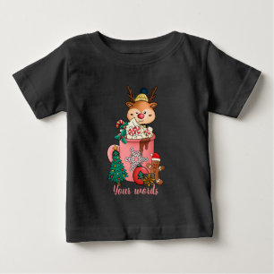 Camiseta Crie Sua Própria Reindedora De Natal Cacau Quente