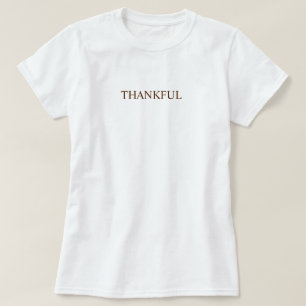Camiseta Crie sua própria tipografia simples grata marrom