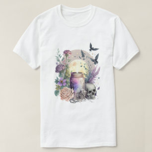 Camiseta Crie Suas Próprias Rosas Góticas