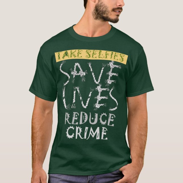 Camiseta Crie suas próprias vidas Salvar vidas Reduza o tex (Frente)