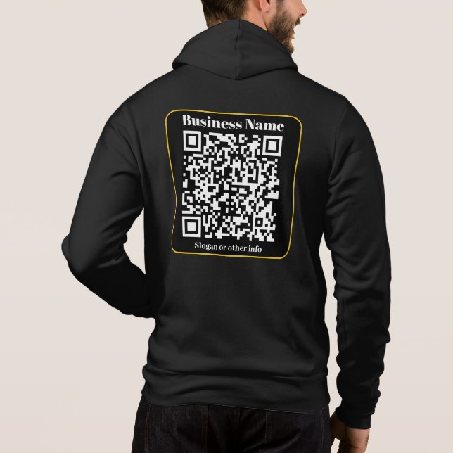 Camiseta Crie um código de QR comercial que pode ser verifi (Verso)