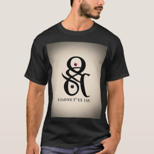 Camiseta crie um logotipo para a marca com uma bola de 8, b