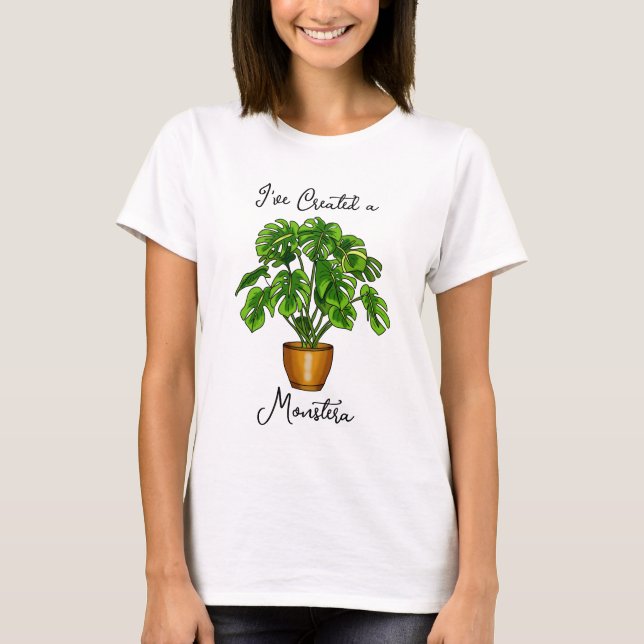 Camiseta Criei uma Monstera (Frente)