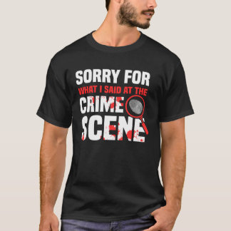 Camiseta Crime Cena Criminalista e Forense Sc