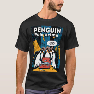 Camiseta Crime Pulp do Pinguim – Cena da Ruela Noir do Pi