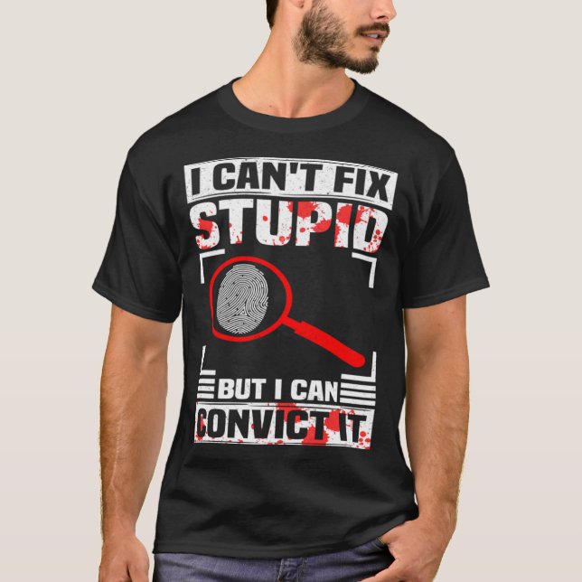 Camiseta Crime Scene Forensics & Forensic Scien (Frente)