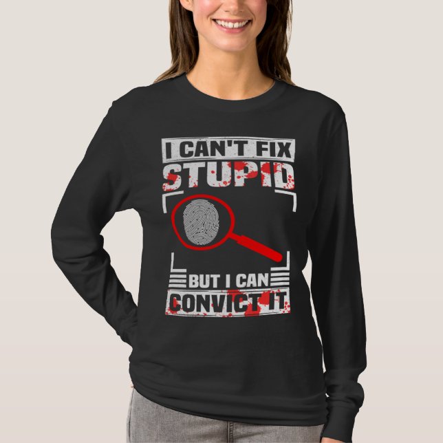 Camiseta Crime Scene Investigator Forensics & Forensic Scie (Frente)