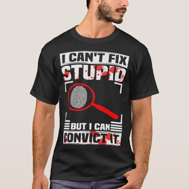 Camiseta Crime Scene Investigator Forensics & Forensic Scie (Frente)