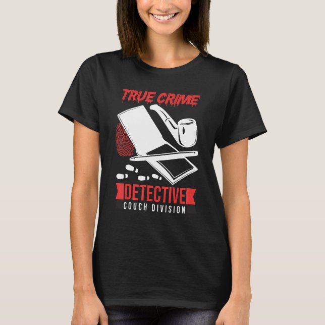 Camiseta Crime Scene Investigator True Crime Detective Couc (Frente)