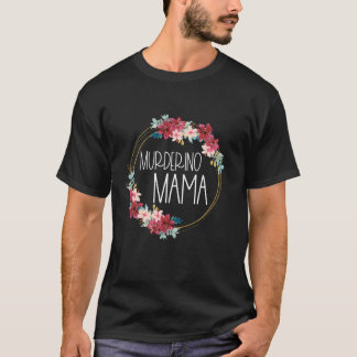 Camiseta Crime Verdadeiro Mãe Murderino Mãe Flor Ring Seria