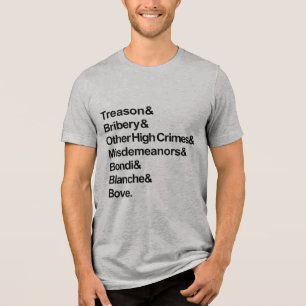 Camiseta Crimes Graves & Delitos Menores - Impeach Bondi Bl